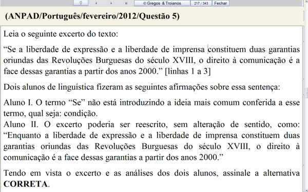 © 2002-2016, Matemtica para Gregos & Troianos - Exames ANPAD/ANPEC/POSCOMP